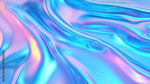 Wallpaper Mural Abstract iridescent fabric folds (15) Torontodigital.ca