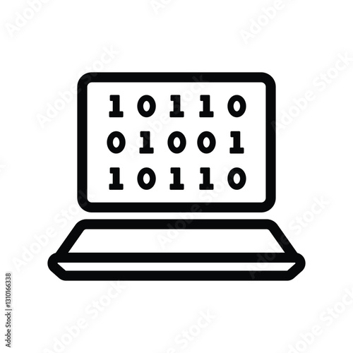 Binary code icon