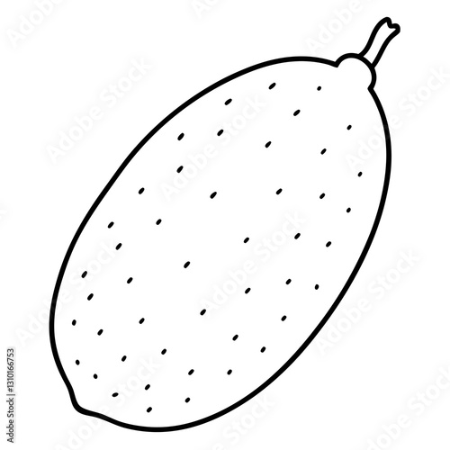 Illustrative depiction of a strawberry with detailed texture and shading