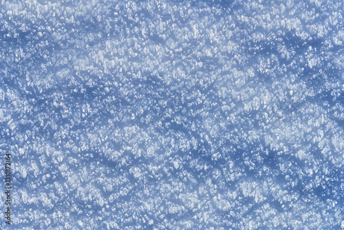 Thick snow crystals texture macro. Extreme vacation concept