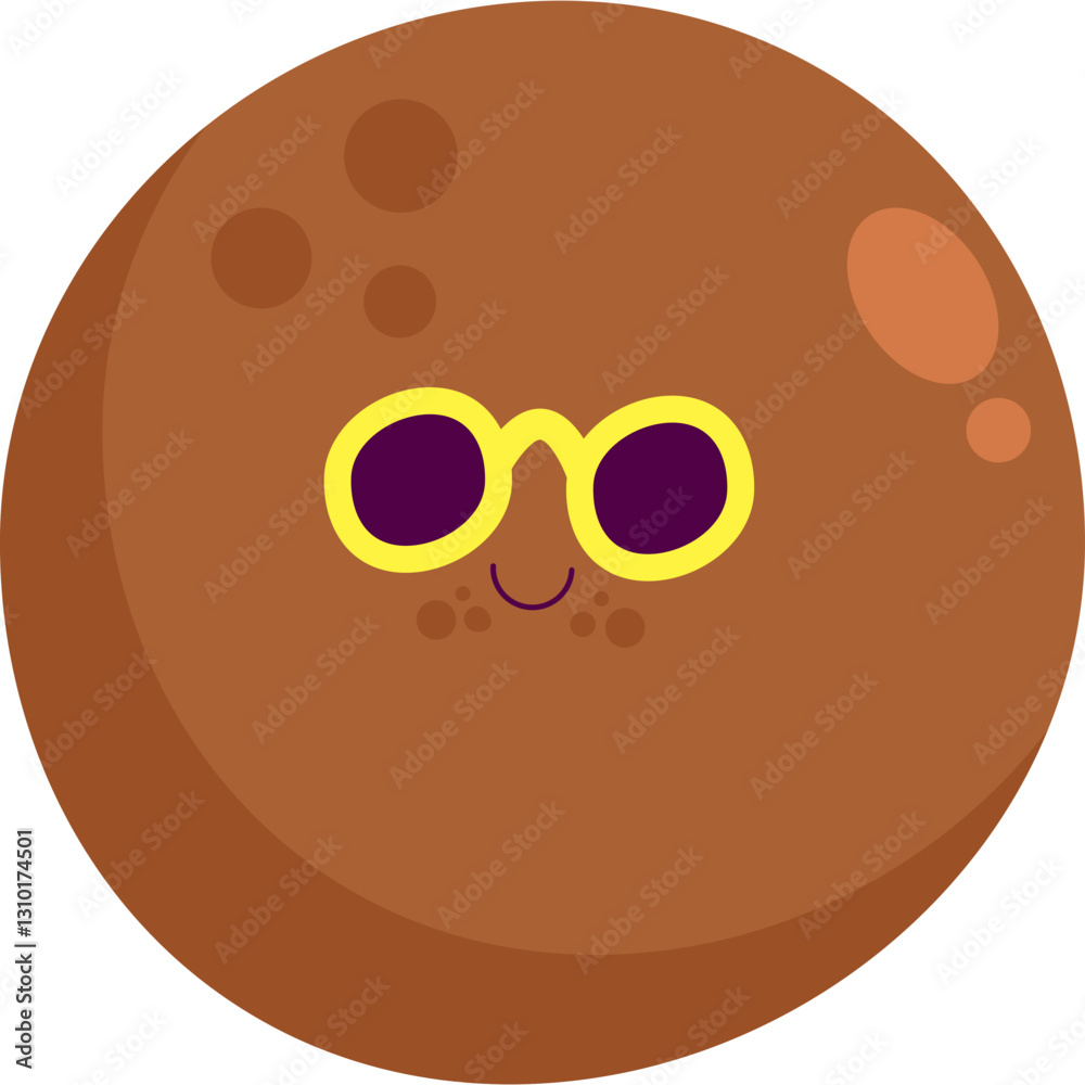 Fototapeta premium Fresh Fruits kawai - icon