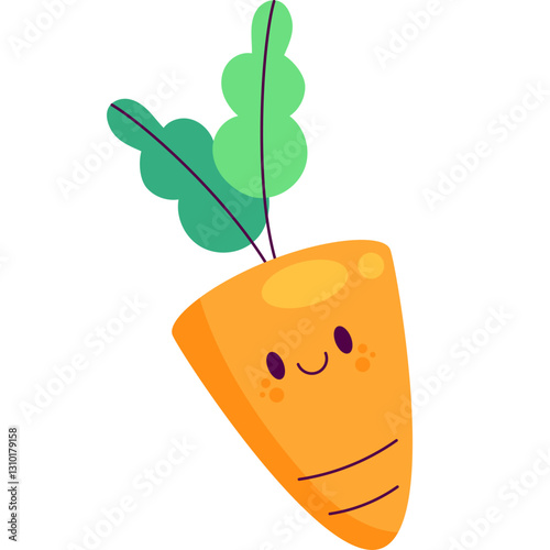 Vegetables kawai - icons