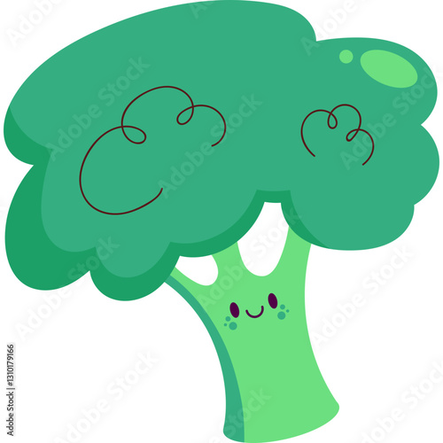 Vegetables kawai - icons