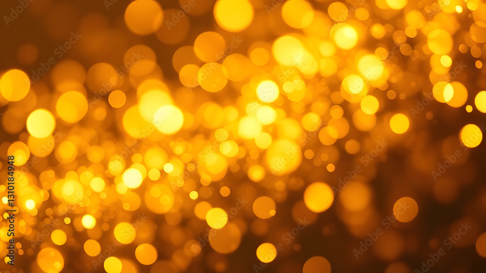 Golden glowing bokeh lights background for holiday celebration Golden glowing bokeh lights background for holiday celebration