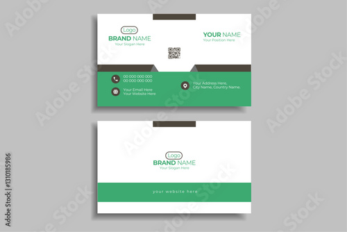 Nature Green Business Card Design | Modern Business Card for Identity 