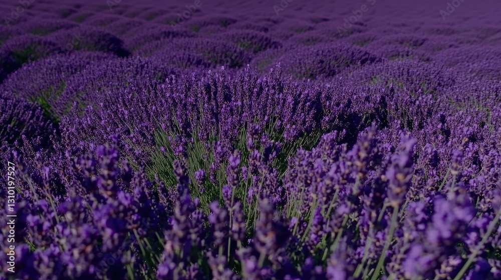 Fototapeta premium Purple Lavender Field Expanse