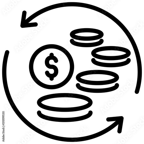 Currency Outline Icon