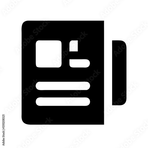 Story icon representing narratives, creative expression concept