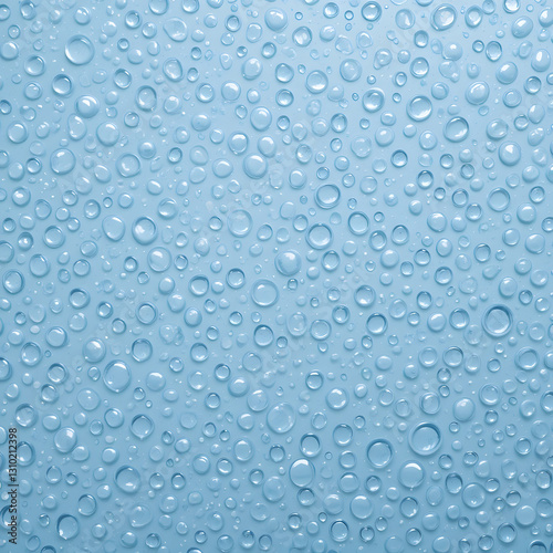Wallpaper Mural water drops on blue. Large water drops Torontodigital.ca