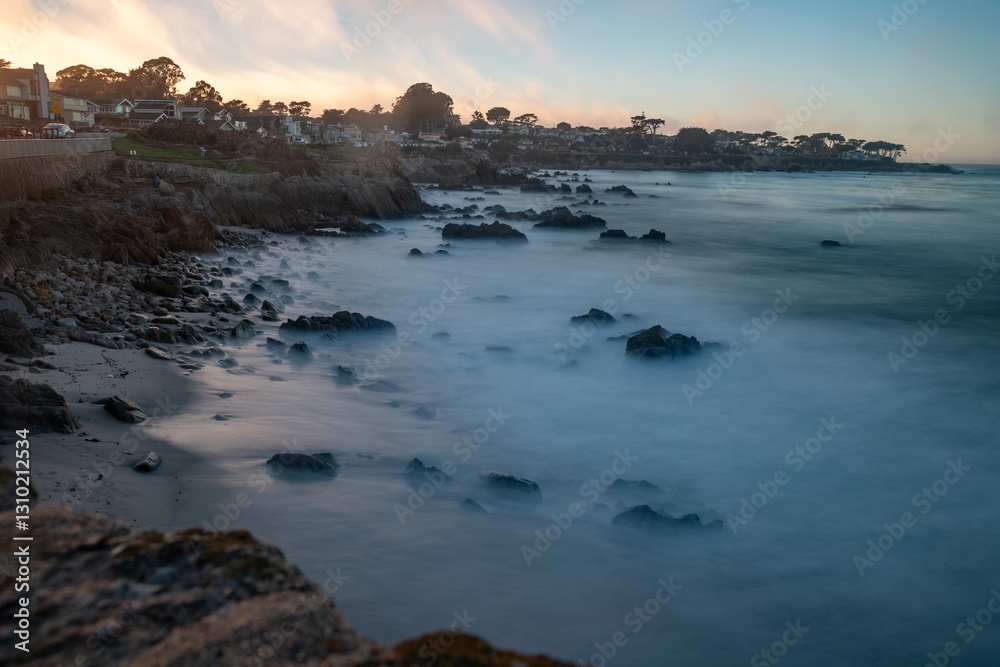 Beach at sunset Beach at sunset