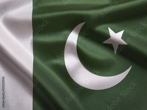 flag of pakistan waving in the wind