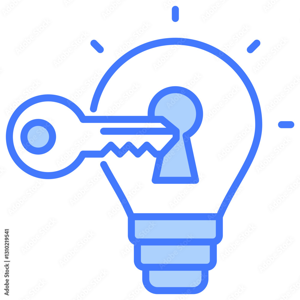 Problem Solving Blue Icon Problem Solving Blue Icon