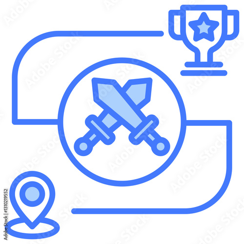 Challenge Blue Icon