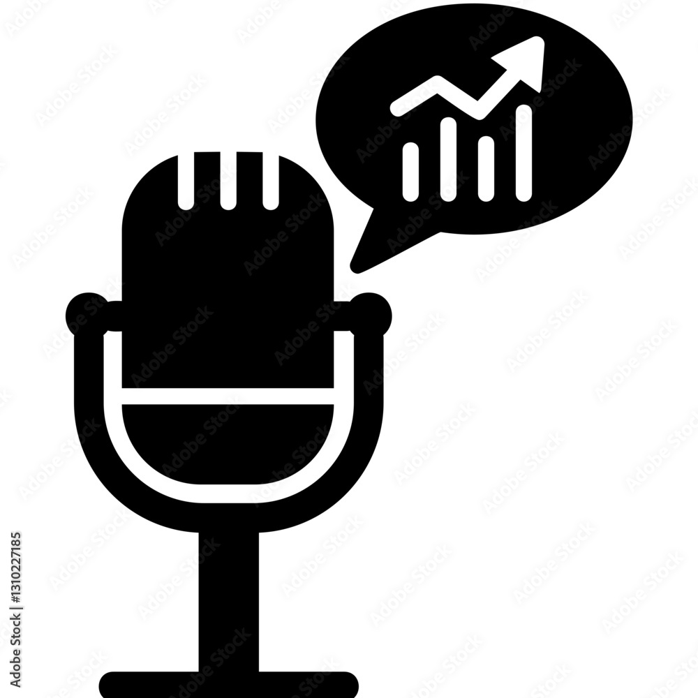 Bar Chart Podcast Icon Bar Chart Podcast Icon