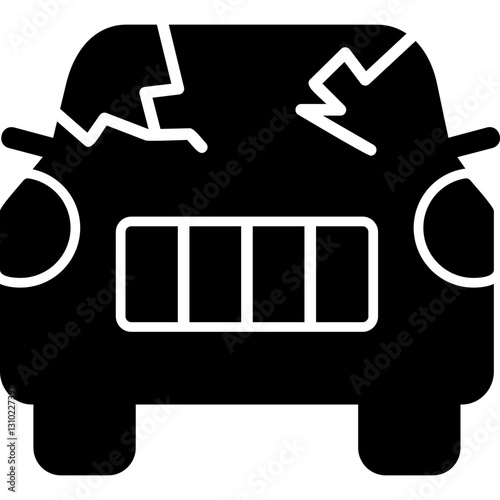 Broken Car Icon