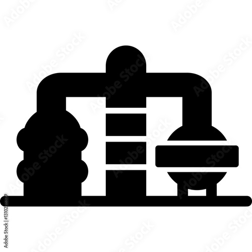 Oil Refinery Icon