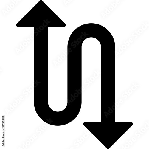 Zigzag Arrow Icon