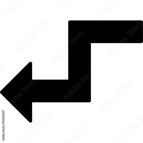 Zigzag Arrow Icon