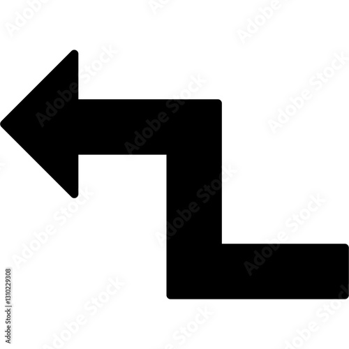 Zigzag Arrow Icon