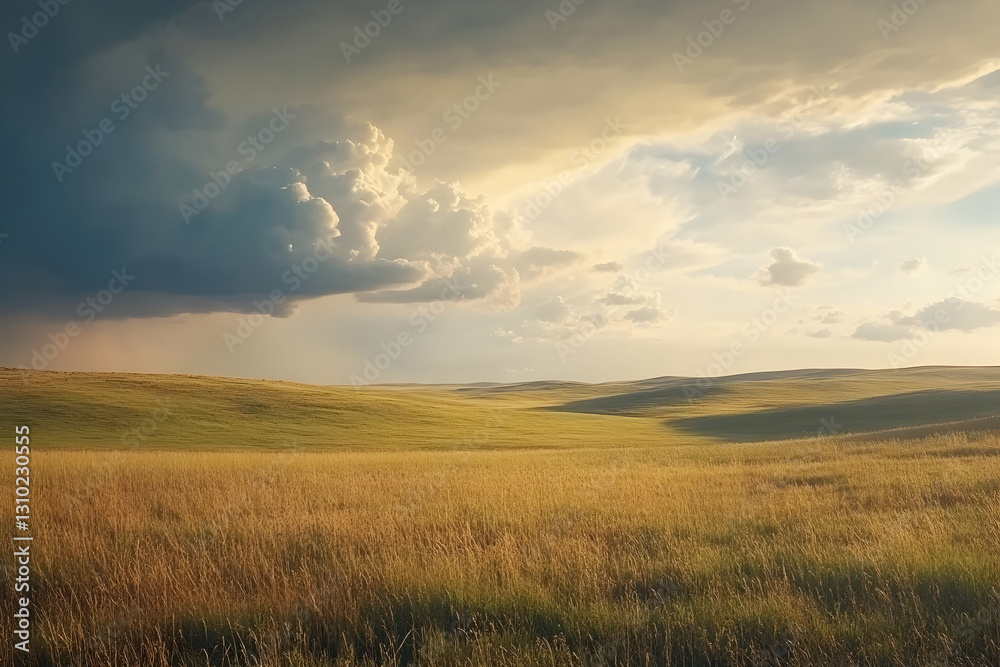 Timelapse of supercell movement across prairie grasslands Timelapse of supercell movement across prairie grasslands