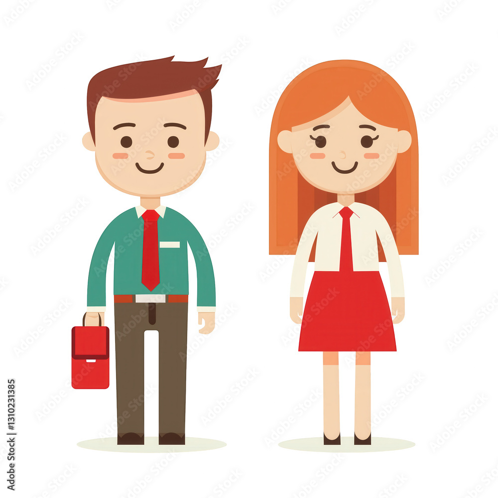 business people standing together with a happy smiling face and holding a brief case business people standing together with a happy smiling face and holding a brief case