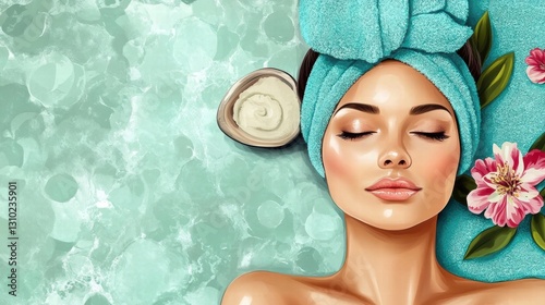 Cosmetologist Applying Anti-Aging Treatment Image