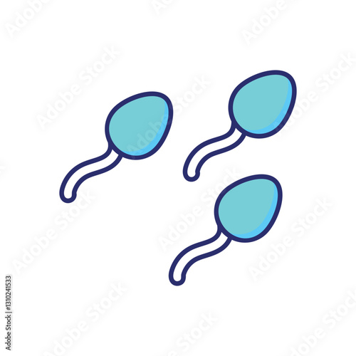 Sperm  vector icon