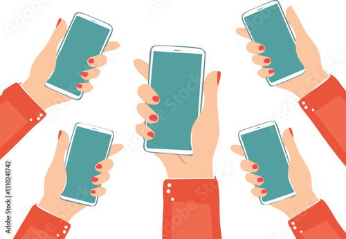 hand holding smartphone