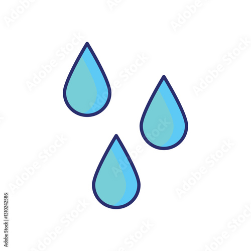 Sweat Droplet  vector icon