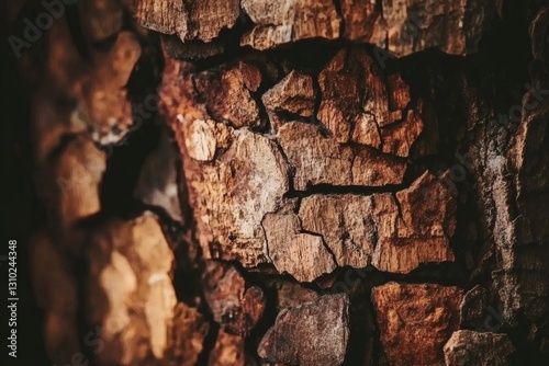 Detailed bark texture offers earthy, natural surface for design applications