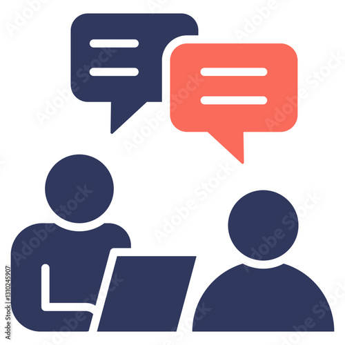 Interview Mixed Icon