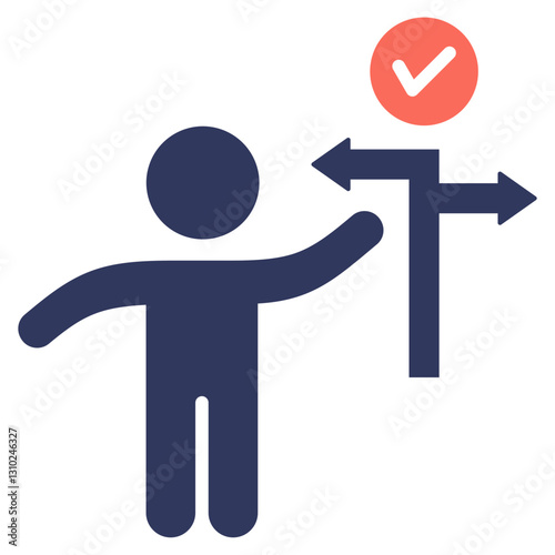 Decision Making Mixed Icon