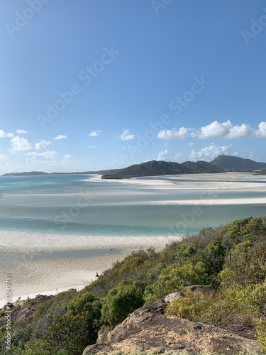 Whitehaven Beach – Aerial View of Stunning Sandbanks in the Whitsundays, Australia