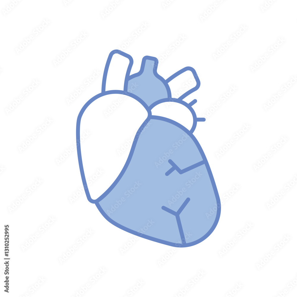 Obraz premium Heart vector icon