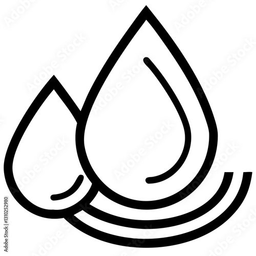 Water droplets symbol of purity sustainability and natural resources