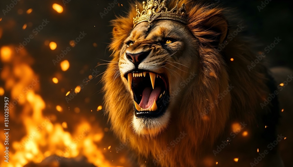 Naklejka premium Lion King of Judah