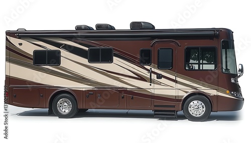 Brown Class A RV Studio Shot