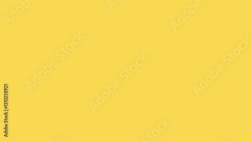 Cat girl jumping happily on a bright yellow background. Beautiful anime girl with cat ears. Cute woman animation in anime style.