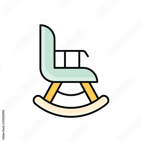 Rocking Chair Vector icon