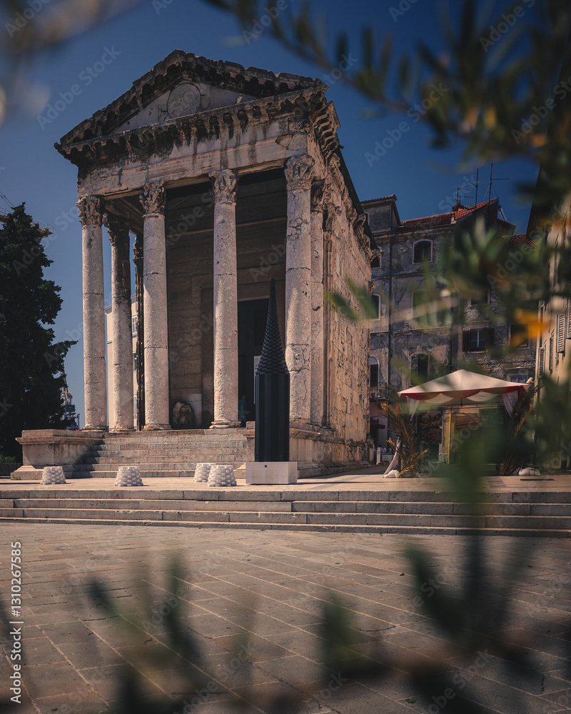 Temple of Augustus in Pula, Croatia