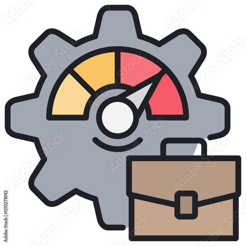 Perfomance Lineal Color Icon