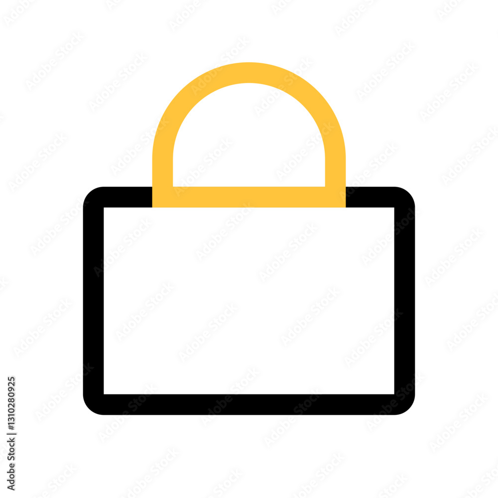 Linear Library black and yellow outline icon pack Linear Library black and yellow outline icon pack