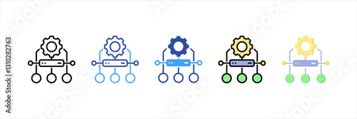 Load Balancing Multi Style Icon Set