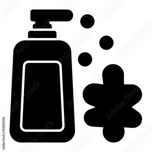 Conditioner bottle solid icon