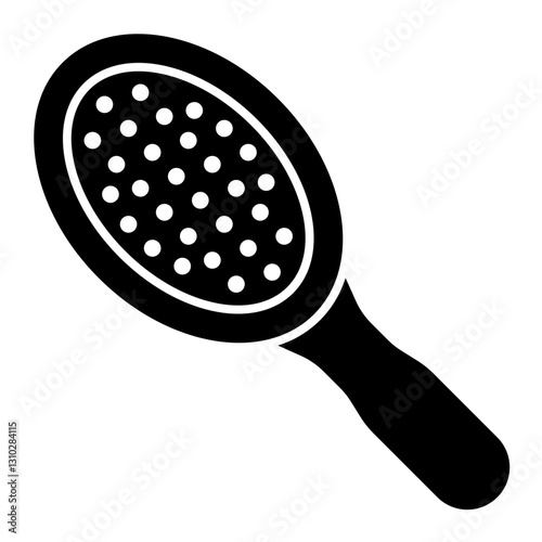 Hairbrush solid icon