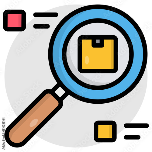 Perfect design icon of search parcel