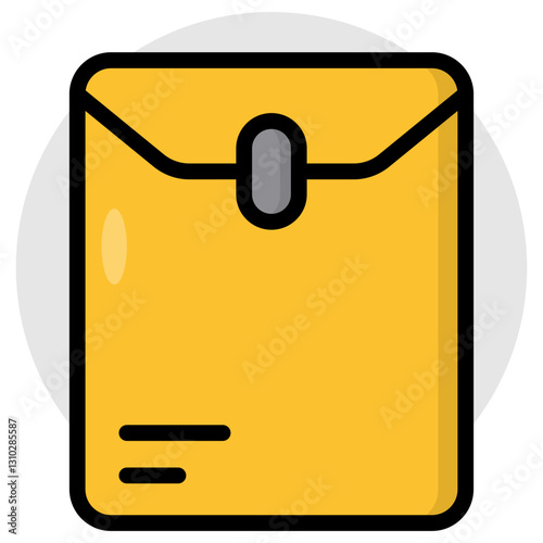 Modern design icon of long envelope