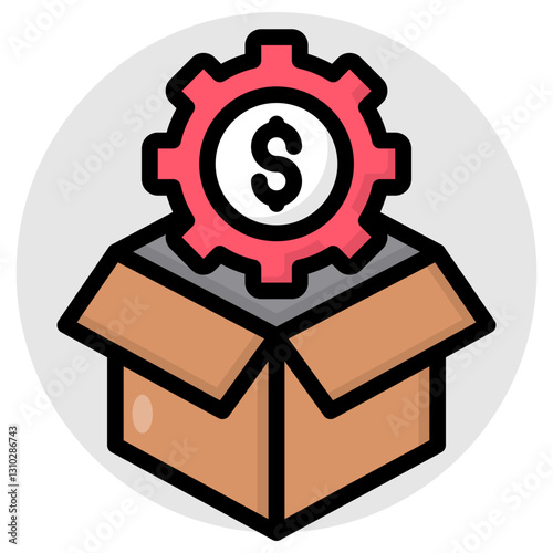 Trendy design icon of parcel management
