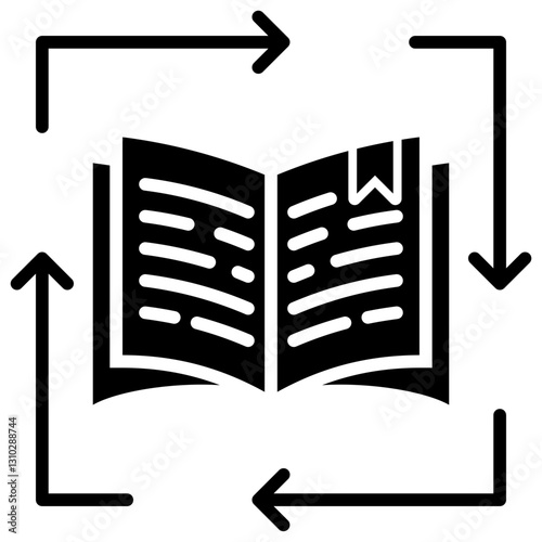 Continuous Learning Glyph Icon