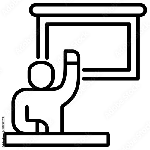 Training Line Icon
